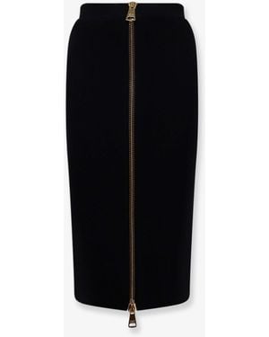 Elisabetta Franchi Skirt Viscose And Nylon - Black