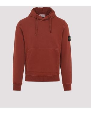 Stone Island Hoodie Sweater - Red