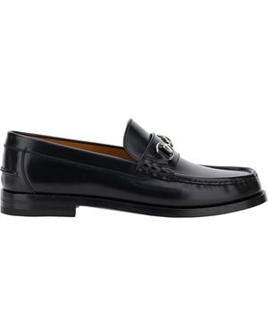 Gucci Loafer With Horsebit Detail - Black