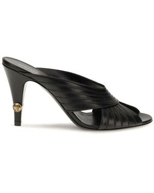 Versace Lamb Ovis Aries Mules - Black