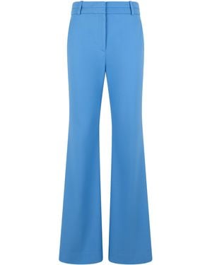 Veronica Beard Palazzo Trousers Viscose Flared - Blue