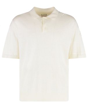 Moncler Short Sleeve Polo Shirt - White