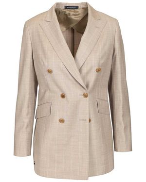 Latorre Giacca Semifoderata Dp 6 Bottoni Tasca Pattina Vestibilita Boxy Jacket - Natural