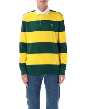 Polo Ralph Lauren Striped Cotton Rugby Sweater - Yellow