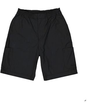 Ambush Cotton Shorts With Elastic Waistband - Black