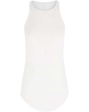Rick Owens Viscose And Silk Tank Top - White