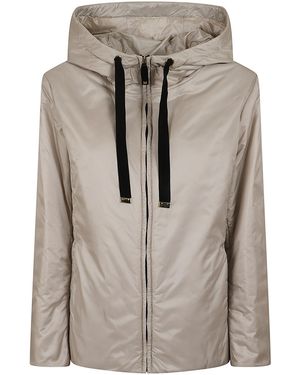 Max Mara Cube Imbottito Corto Greenh Poliestere Cappotto - Grey