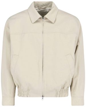 DUNST Zip Bomber Jacket - White