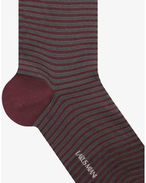 Larusmiani Striped Socks - Purple