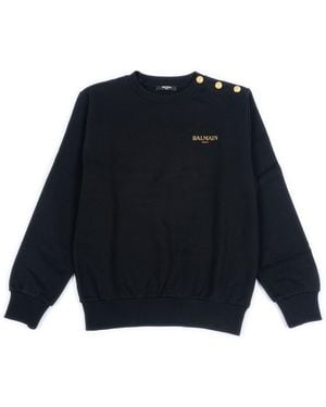 Balmain Sweatshirt Cotton - Blue