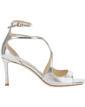 Jimmy Choo Sandals Azia Champagne Leather Buffalo - White