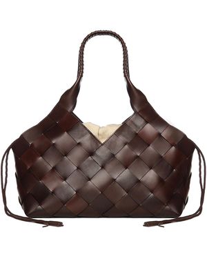 Dragon Diffusion Castello Leather Tote Bag - Brown
