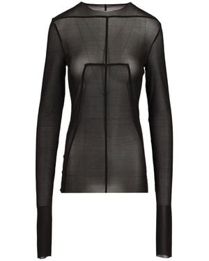 Rick Owens Lido Top Long Sleeve - Black