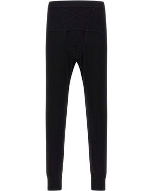 Rick Owens Thermal Knit Leggings - Blue