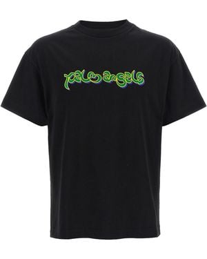 Palm Angels Cotton T-Shirt - Black