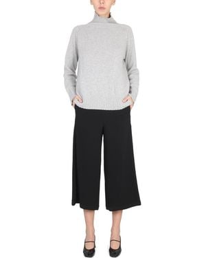 Stefano Mortari Stefano Mortari Side-Zip Cropped Cropped Pants - White