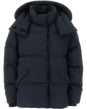 Off-White c/o Virgil Abloh Slate Polyester Down Jacket - Blue