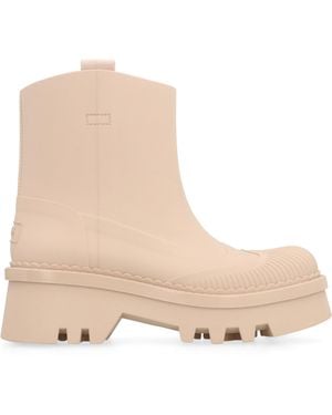 Chloé Raina Rubber Boots - Natural