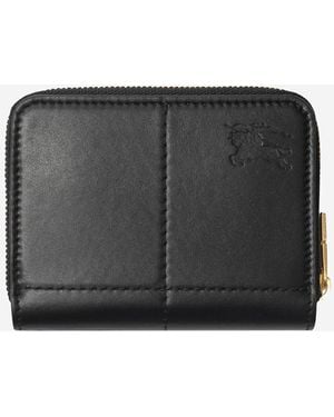 Burberry Leather Wallet Calfskin & Purses - Black