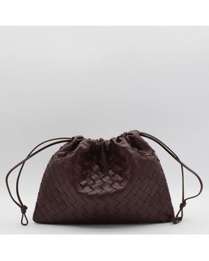 Bottega Veneta Madder Leather Pouch Bag - Brown