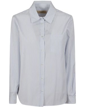 Weekend by Maxmara Popeline Puro Cotone Tf Unito E Rigato Camicia - White