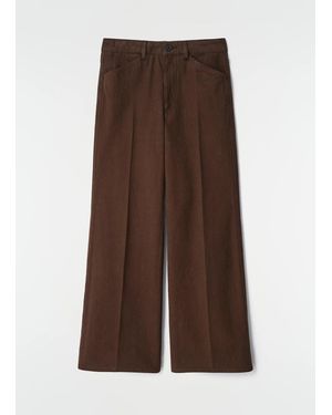 Lemaire Pantalon 5 Poches Évasé Pants - Brown