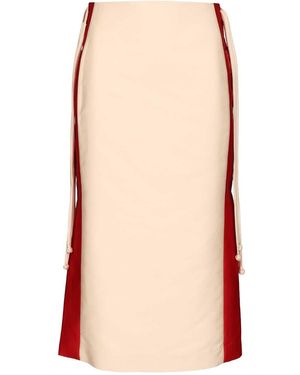 HUI Daniele Long Skirt Se Pe - Orange