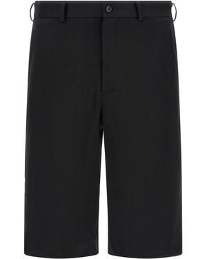 Comme des Garçons Wool Bermuda Shorts - Black