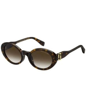 Marc Jacobs Sunglasses Square Full Rim, Havana Frame And Gradient Lens Marc792-F-S0086Ha - Brown