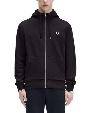 Fred Perry Classic Zipper Hoodie - Blue