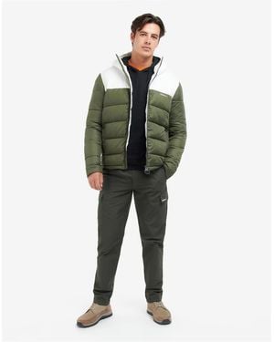 Barbour Hike Baffle Quilted Jacket - Green