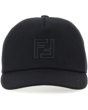 Fendi Wool And Cashmere Hat - Blue