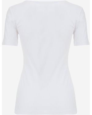 Just Cavalli T-Shirt Stretch Cotton T-Shirts & Jerseys - White