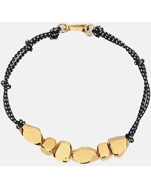 Plan C Stone Cord Necklace - Metallic