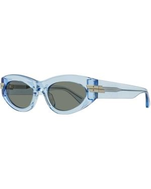 Bottega Veneta Tapered Oval Sunglasses Bv1189S 003 53Mm Plastic (Acetate) - Black