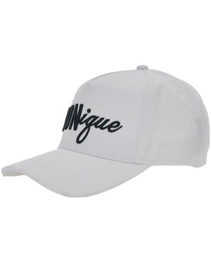 DSquared² Cotton Embroidered Baseball Cap For Hats And Gloves - Gray