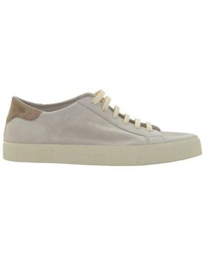 Brunello Cucinelli Cream White Leather Trainers