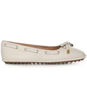 Tod's Tods Flat Shoes Lambskin - White