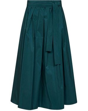 Weekend by Maxmara Midi Skirt Wkdalpaca Taffeta Polyester - Green