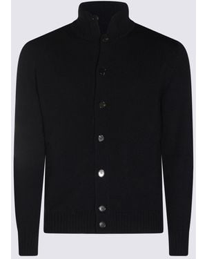Zanone Dark Wool Knitwear - Black