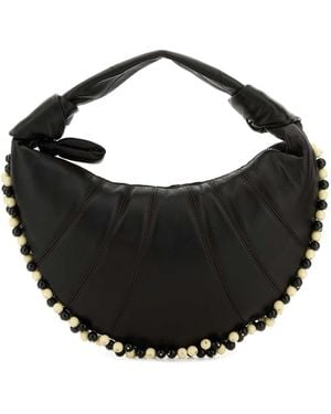 Lemaire Chocolate Nappa Leather Mini Fortune Handbag - Black