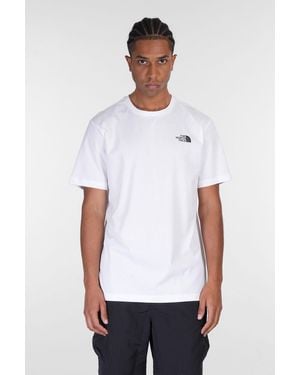 The North Face Ss Box Nse Tee T-shirt In White Cotton