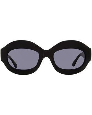 Marni Ik Kil Cenote Oval Sunglasses 4Ie 53Mm Plastic (Acetate) - Black