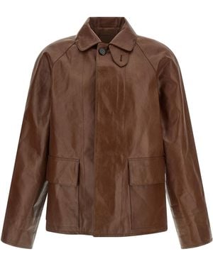 Prada Vintage Leather Blouson - Brown