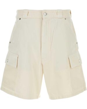 Prada Denim Bermuda Shorts - White