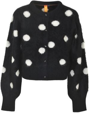 No Name Polka Dot Mini Cardigan - Black