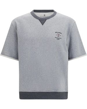 Brunello Cucinelli T-Shirt Melange - Grey
