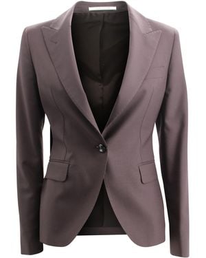 Tagliatore Single-Breasted Blazer - Brown