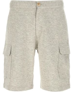 Brunello Cucinelli Cotton Bermuda Shorts - Grey