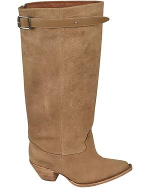 R13 Slouch Cowboy Boots - Brown